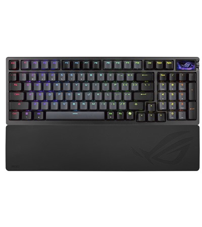 ASUS ROG Azoth 96 HE (ROG HFX V2 / PBT) - US bezdr�tov� hern� kl�vesnice �ern� ASUS TUF Gaming P1 hern� podlo�ka pod my� �ern� 