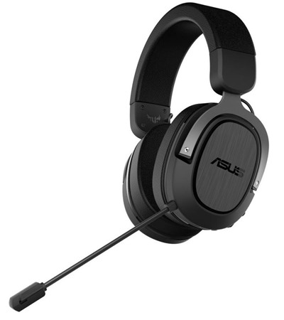 ASUS TUF Gaming H3 Wireless hern sluchtka pes hlavu ern / ed ASUS TUF Gaming P1 hern podloka pod my ern ,Tech-Protect PC6X6 prodluovac kabel 2m 6x zsuvka, 3x USB-A 3x USB-C 