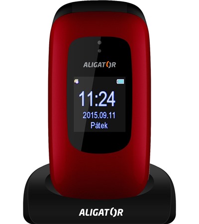 Aligator V600 Senior Red / Black + stoln� nab�je�ka