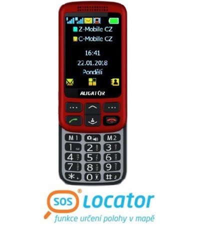 Aligator VS900 Senior Red / Silver + stoln� nab�je�ka