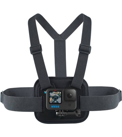 GoPro Dr��k na hru� (Chesty - Performance Chest Mount) pro v�echny GoPro kamery GoPro jmenovka na kufr �ern� 