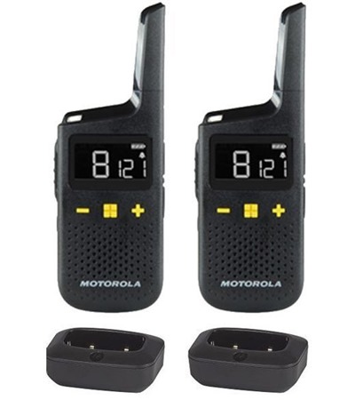 Motorola Talkabout XT185 vyslaky, 2ks ern LDNIO SC10610 prodluovac kabel 2m 10x zsuvka, 5x USB-A, 1x USB-C bl