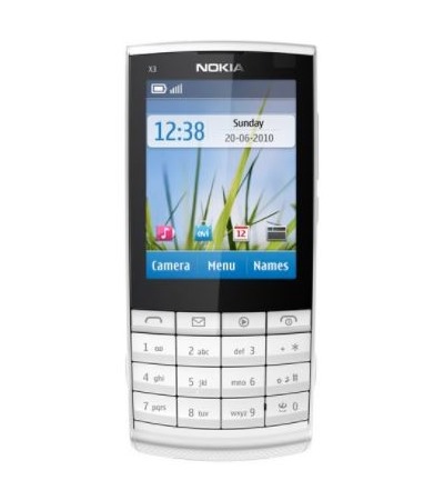 Nokia X3-02.5 White Silver