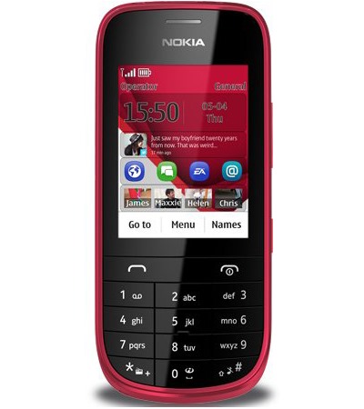 Nokia Asha 203 Dark Red