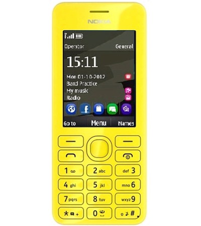 Nokia Asha 206 Yellow