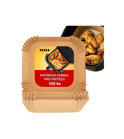 TESLA AirCook QB2055 pap�rov� forma pro horkovzdu�nou frit�zu 16 x16 cm (100 ks)