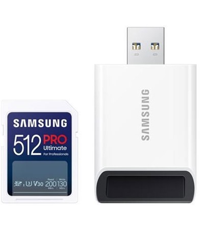 Samsung PRO Ultimate SDXC 512GB + USB adaptr