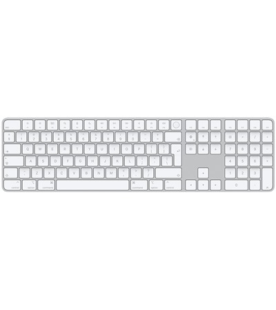 Apple Magic Keyboard klávesnice pro Mac s Touch ID a numerikou CZ bílá / stříbrná TB Clean stlačený vzduch 600ml ,SLEVA SENCOR SCL 2100 čistící sada 3 v 1