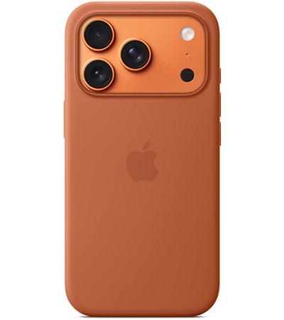 Apple silikonov� zadn� kryt s podporou MagSafe pro Apple iPhone 17 Pro terakotov�