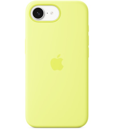 Apple silikonov zadn kryt pro Apple iPhone 16e neonov lut