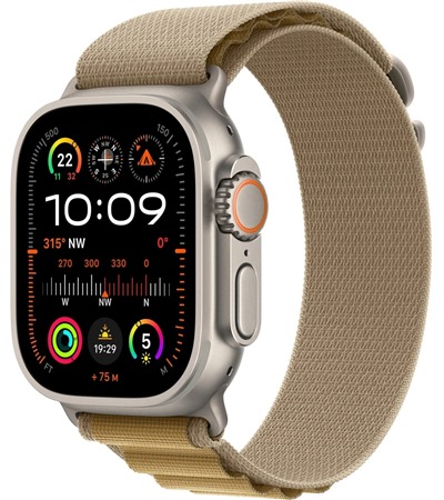 Apple Watch Ultra 2 2024 Natural + Tan Alpine Loop M