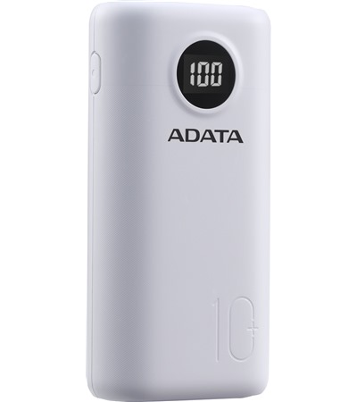 ADATA P10000QCD powerbanka 22,5W 10000mAh PD/ QC ern Tech-Protect PC6X6 prodluovac kabel 2m 6x zsuvka, 3x USB-A 3x USB-C 