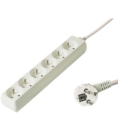 PremiumCord prodluovac kabel 2m, 6x zsuvka bl Tech-Protect PC6X6 prodluovac kabel 2m 6x zsuvka, 3x USB-A 3x USB-C 
