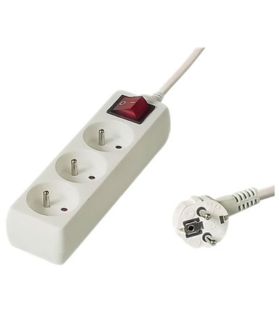 PremiumCord prodlu�ovac� kabel 3m, 3x z�suvka b�l� Tech-Protect PC6X6 prodlu�ovac� kabel 2m 6x z�suvka, 3x USB-A 3x USB-C 