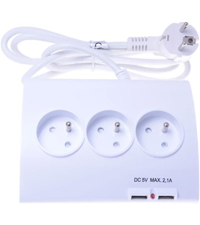 PremiumCord prodlu�ovac� kabel 1,5m 5x z�suvka, 2x USB-A Tech-Protect PC6X6 prodlu�ovac� kabel 2m 6x z�suvka, 3x USB-A 3x USB-C 