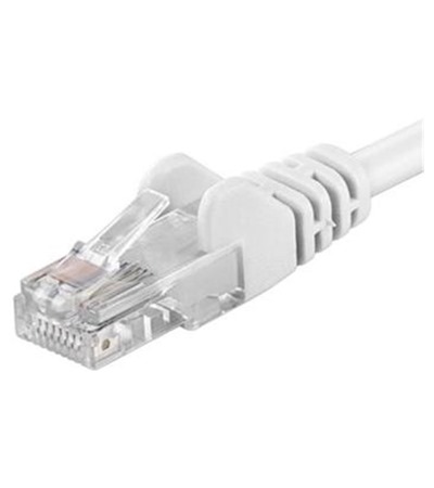 Premiumcord CAT6 UTP 10m b�l� s�ov� kabel