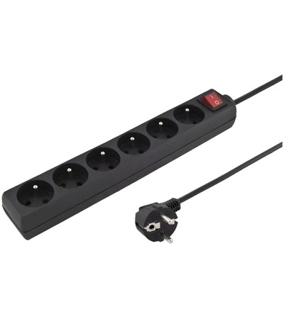 PremiumCord prodluovac kabel 3m 6x zsuvka ern Tech-Protect PC6X6 prodluovac kabel 2m 6x zsuvka, 3x USB-A 3x USB-C 