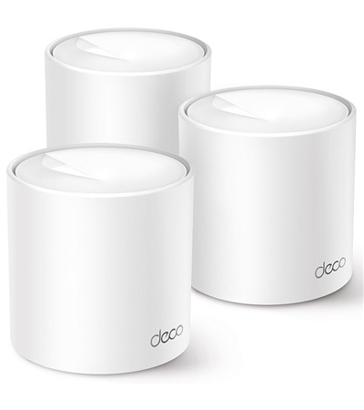 TP-Link Deco X10 Mesh syst�m s podporou Wi-Fi 6 (3ks) Tech-Protect PC6X6 prodlu�ovac� kabel 2m 6x z�suvka, 3x USB-A 3x USB-C 