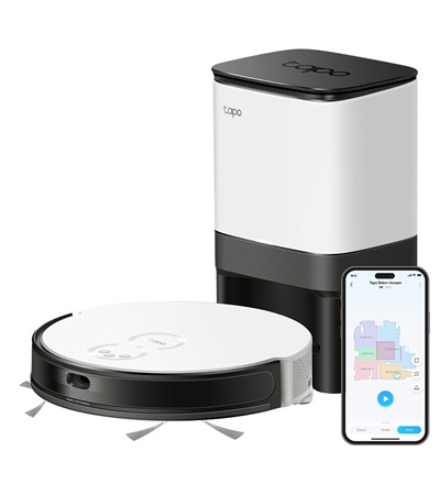 TP-Link Tapo RV20 Mop Plus robotick vysava bl Tech-Protect PC6X6 prodluovac kabel 2m 6x zsuvka, 3x USB-A 3x USB-C 