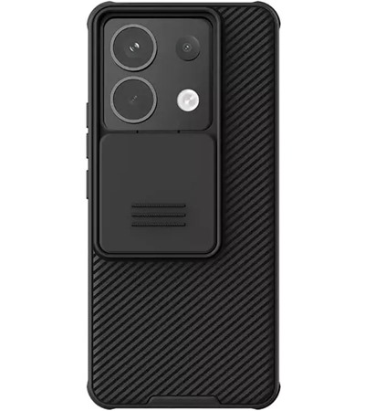 Nillkin CamShield Pro zadn kryt s krytkou kamery pro Xiaomi Redmi Note 13 Pro 5G / POCO X6 5G ern