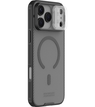 Nillkin CamShield Pro Magnetic zadn� kryt s krytkou kamery a zabudovan�mi magnety pro Apple iPhone 17 Pro Max �ern�