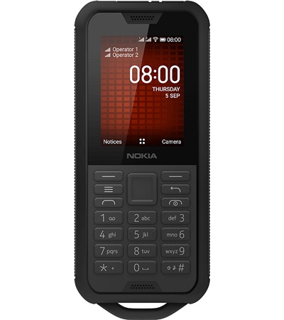 Nokia 800 Tough Dual-SIM Black Steel