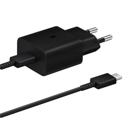 Samsung 15W nabjeka USB-C s kabelem USB-C ern (EP-T1510XBE) Sleva 15% na organizr kabel  ,Tech-Protect PC6X6 prodluovac kabel 2m 6x zsuvka, 3x USB-A 3x USB-C 