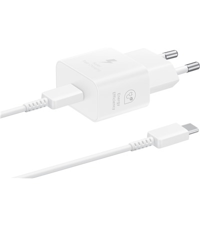 Samsung 25W nab�je�ka USB-C s kabelem �ern� (EP-T2510XBEGEU) Tech-Protect PC6X6 prodlu�ovac� kabel 2m 6x z�suvka, 3x USB-A 3x USB-C 