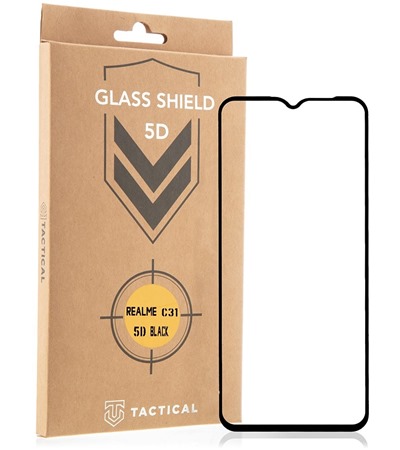 Tactical Glass Shield tvrzené sklo pro realme C31 Full Frame černé