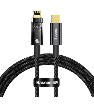 Baseus Explorer Series USB-C / Lightning 1m opleten ern kabel Sleva 15% na organizr kabel