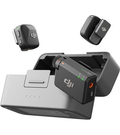 DJI Mic Mini kompletn� set digit�ln�ch mikrofon� / rekord�ru s nab�jec�m pouzdrem
