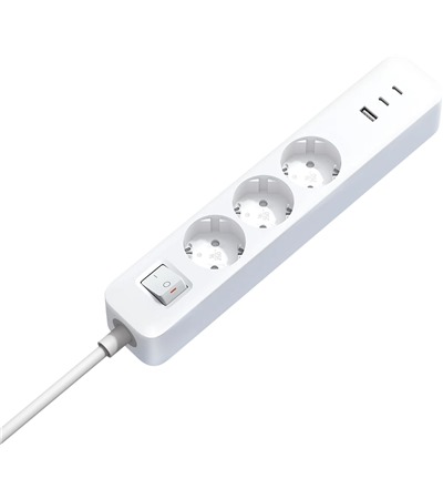 Xiaomi 20W Power Strip prodluovac zsuvka bl Tech-Protect PC6X6 prodluovac kabel 2m 6x zsuvka, 3x USB-A 3x USB-C 