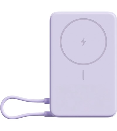 Xiaomi magnetick� powerbanka 33W 10000mAh s bezdr�tov�m nab�jen�m a stoj�nkem fialov� Tech-Protect PC6X6 prodlu�ovac� kabel 2m 6x z�suvka, 3x USB-A 3x USB-C 