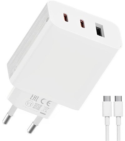 Xiaomi 67W GaN nabjeka 2x USB-C a 1x USB-A s USB-C kabelem bl (A072MEU) Tech-Protect PC6X6 prodluovac kabel 2m 6x zsuvka, 3x USB-A 3x USB-C 