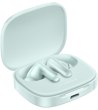 Xiaomi Redmi Buds 6 bezdrtov sluchtka s aktivnm potlaenm hluku ern Tech-Protect PC6X6 prodluovac kabel 2m 6x zsuvka, 3x USB-A 3x USB-C 