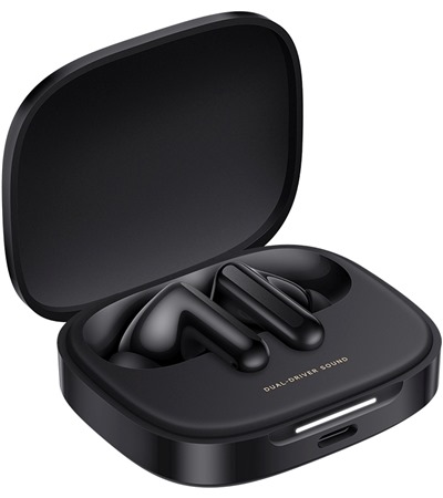 Xiaomi Redmi Buds 6 bezdrtov sluchtka s aktivnm potlaenm hluku ern Tech-Protect PC6X6 prodluovac kabel 2m 6x zsuvka, 3x USB-A 3x USB-C 