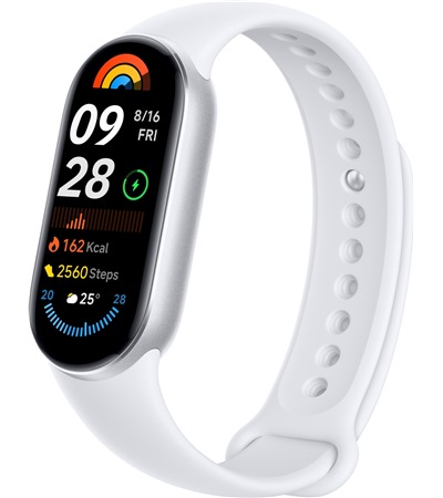 Xiaomi Smart Band 9 Glacier Silver ZDARMA CELLFISH silikonov� �em�nek pro Xiaomi Smart Band 8/9 �ern� 