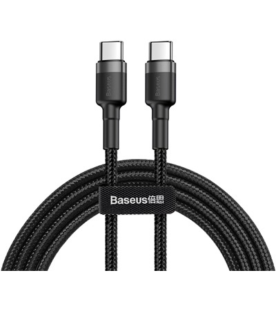 Baseus Cafule Series USB-C / USB-C 60W 2m opleten ern / ed kabel Sleva 15% na organizr kabel  