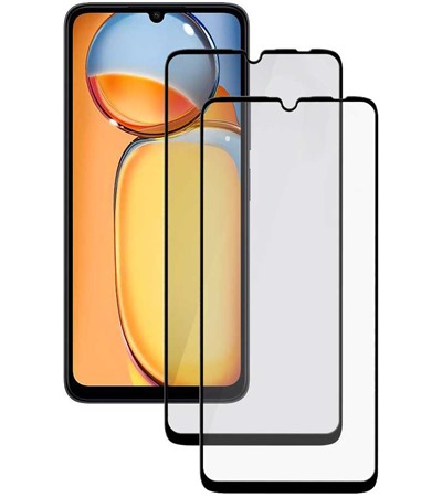 CELLFISH DUO 5D tvrzen sklo pro Xiaomi Redmi 13C / POCO C65 Full-Frame ern 2ks SLEVA 100% na lens 