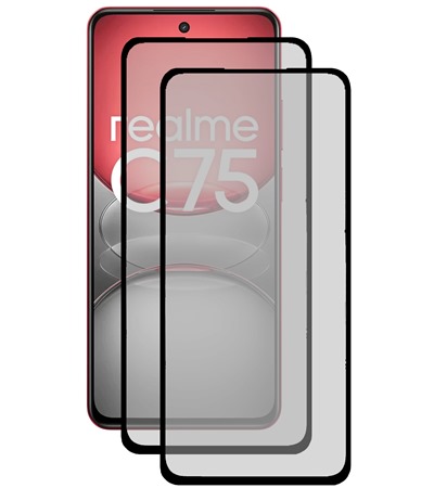 CELLFISH DUO 5D tvrzen� sklo pro realme C75 Full-Frame �ern� 2ks