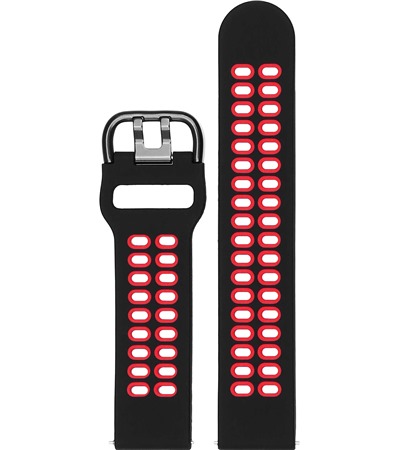 CELLFISH eXtreme silikonov emnek 20mm Quick Release ern / erven Druhy emnek zdarma 