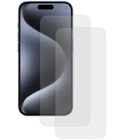 CELLFISH DUO 2,5D tvrzen sklo pro Apple iPhone 15 Pro Max ir 2ks SLEVA 100% na lens 