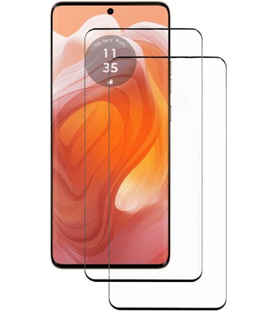 CELLFISH DUO 5D tvrzen sklo pro Motorola Edge 50 Ultra Full-Frame ern 2ks SLEVA 100% na lens 