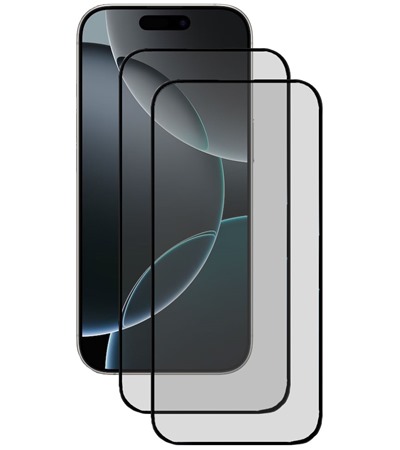 CELLFISH DUO 5D tvrzen� sklo pro Apple iPhone 16 Pro / 17 / 17 Pro Full-Frame �ern� 2ks SLEVA 100% na lens 