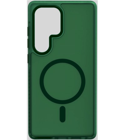 CELLFISH zadn kryt s podporou MagSafe pro Samsung Galaxy S25 zelen