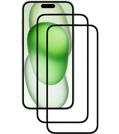 CELLFISH DUO 5D tvrzen sklo pro Apple iPhone 15/16 Plus Full-Frame ern 2ks