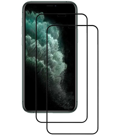 CELLFISH DUO 5D tvrzen sklo pro Apple iPhone X / XS / 11 Pro Full-Frame ern 2ks
