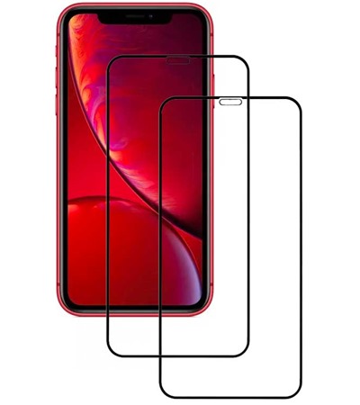 CELLFISH DUO 5D tvrzen sklo pro Apple iPhone XR / 11 Full-Frame ern 2ks