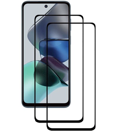 CELLFISH DUO 5D tvrzen sklo pro Motorola Moto G23 Full-Frame ern 2ks
