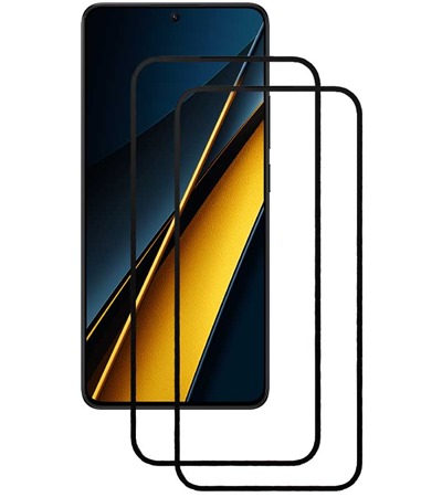 CELLFISH DUO 5D tvrzen sklo pro POCO X6 Pro 5G Full-Frame ern 2ks SLEVA 100% na lens 